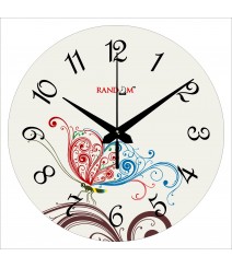 Colorful Butterfly Polymer Analog Wall Clock RC-0555